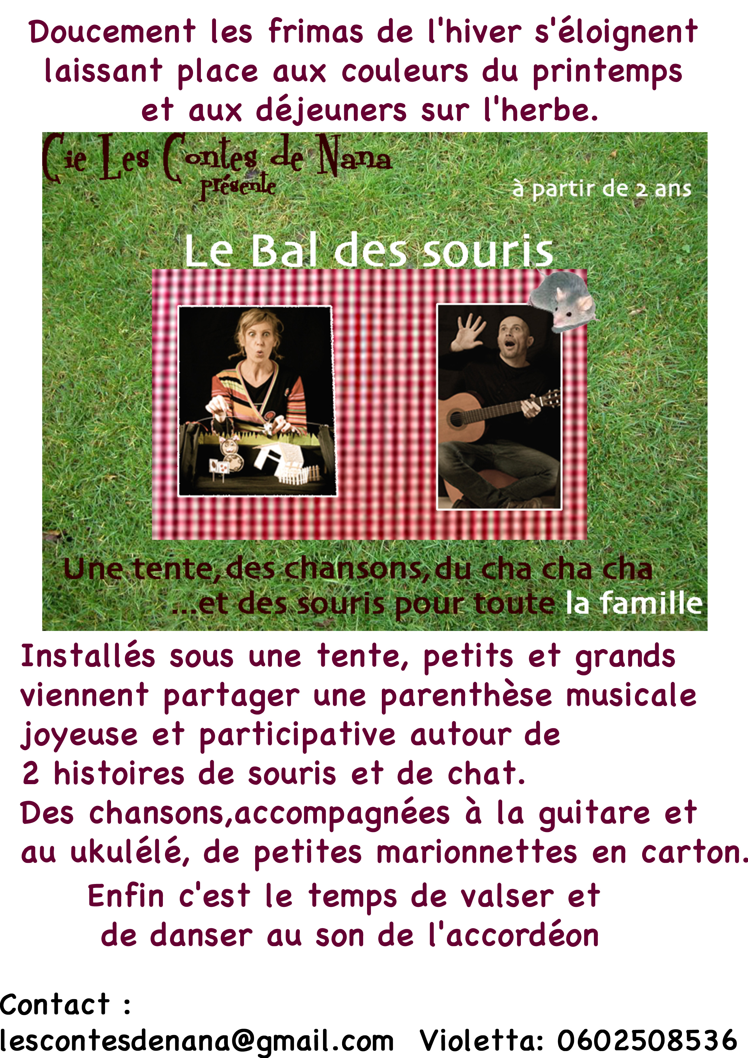 lebaldes souris en été
